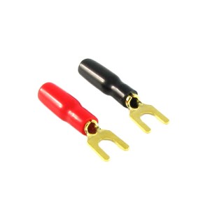 Wtyk widełkowy pod zacisk pozłacany (laboratoryjny)