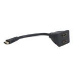 Przyłącze wtyk HDMI na 2 gniazda HDMI P-K