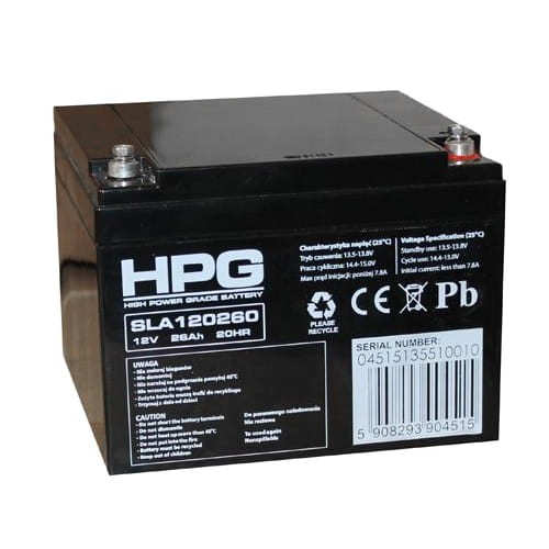 Akumulator żelowy 12V 26Ah