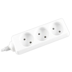 Przedłużacz - 3 gniazda bez uziemienia 1.5m