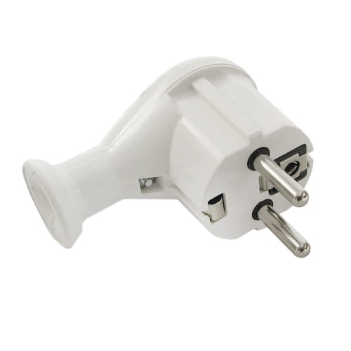 Wtyczka kątowa 2P+Z 250V/16A z SCHUKO