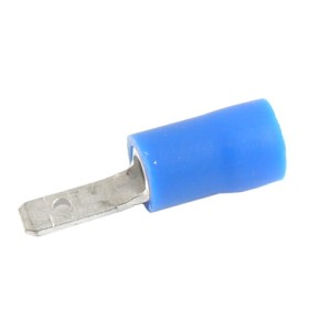 Konektor męski izolowany 2.8mm niebieski przekrój przewodu 1.5 - 2.5mm2