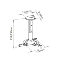 Uchwyt sufitowy do projektora (do 15 kg) długość ramieinia 23-31cm M102