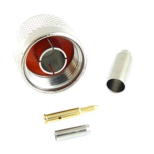 Wtyk N na kabel RG174 zaciskany