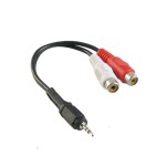 Przyłącze wtyk Jack 2.5mm stereo na 2 gniazda RCA (cinch) 0.2m