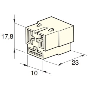Kostka potrójna męska