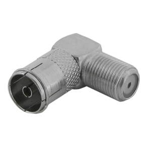 Przejście gniazdo F na gniazdo antenowe kątowe