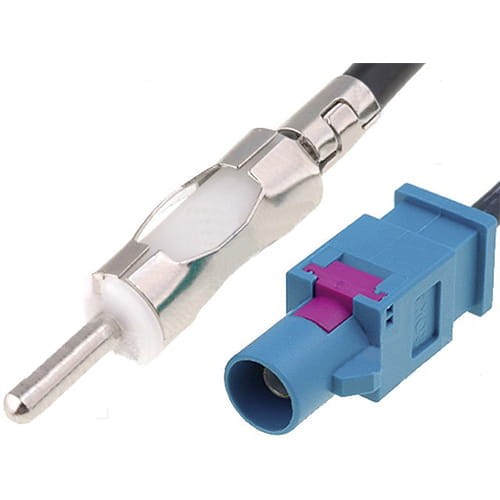 Kabel antenowy (adaptor) wtyk Philips gniazdo Fakra (do Golfa V)