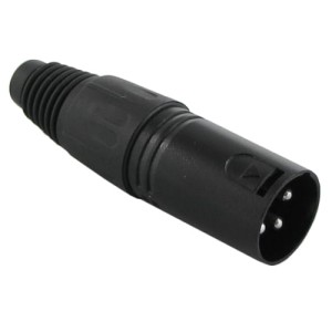 Wtyk mikrofonowy XLR na kabel 3pin oksydowany