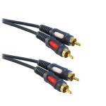 Przyłącze 2 wtyki RCA na 2 wtyki RCA 10m łezka