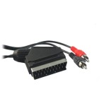 Przyłącze wtyk SCART (IN) na 2 wtyki RCA (cinch) 5m