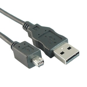 Przyłącze USB 2.0 wtyk A na wtyk miniUSB (do aparatów Toshiba/Nikon)