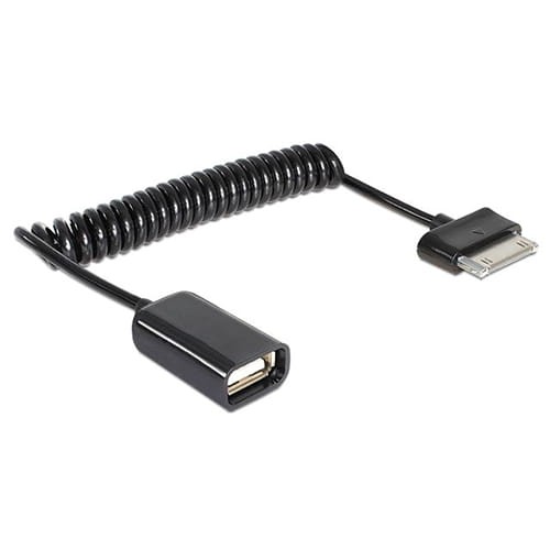 Przyłącze USB gniazdo A wtyk SAMSUNG OTG spirala 20-60cm