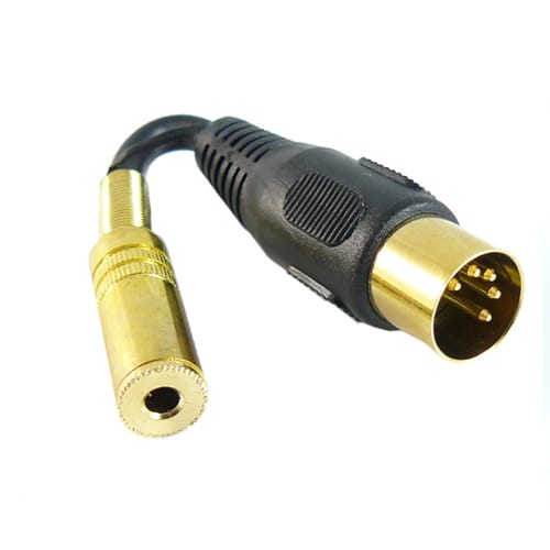Adapter wtyk DIN 5-pinowy 545 na gniazdo Jack 3.5mm