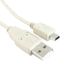 Przyłącze USB 2.0 wtyk A na wtyk miniUSB 5 pinowy (do aparatów Canon) 1.8m