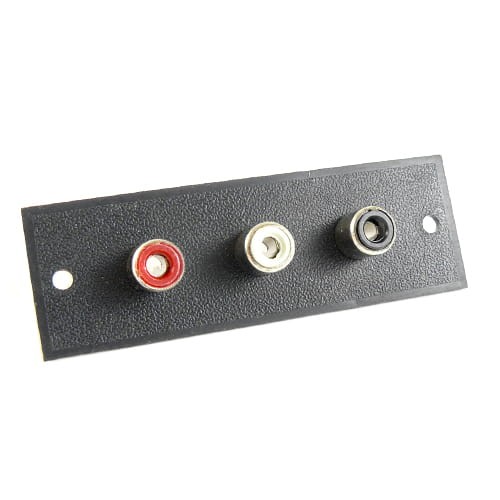 Gniazdo RCA cinch potrójne do obudowy