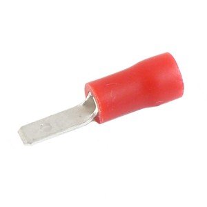 Konektor męski 50450 2.8mm izolowany czerwony przekrój przewodu 0.5 - 1.5 mm2