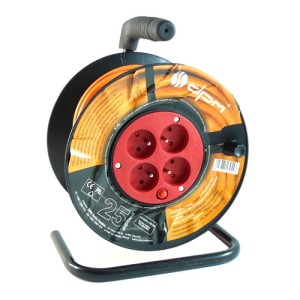 Przedłużacz na bębnie 25m - 4 gniazda