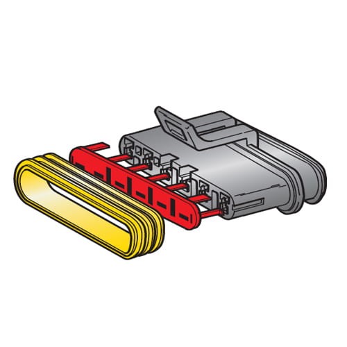 Obudowa konektora F150 (żeńskiego) sześciodrożna MTA