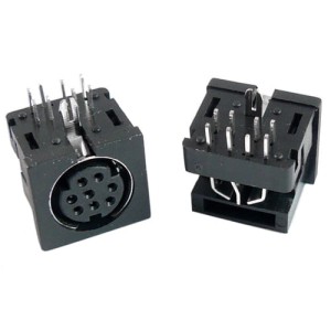 Gniazdo miniDIN 8 Pin S-VHS Żeńskie Do PCB Lutowane Złącze DIN