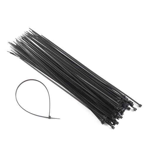 Opaska kablowa 200/2.6 czarna - opakowanie 100 sztuk