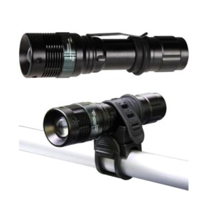 Latarka LED 3W z uchwytem i funkcją zoom