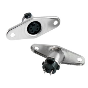 Gniazdo miniDIN/SVHS 4-pinowe przykręcane do obudowy