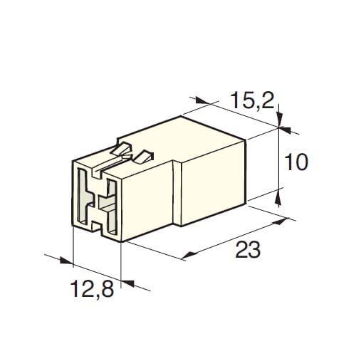 Kostka podwójna żeńska OK-2