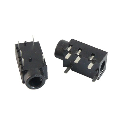 Gniazdo Jack 3.5mm czteropolowe montażowe
