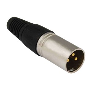 Wtyk mikrofonowy XLR 3pin na kabel złote piny