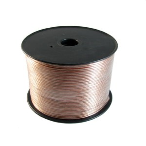 Kabel głośnikowy przeźroczysty TLYp dwużyłowy CCA (aluminiowy) grubość żył 2 x 0.35 mm2