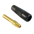 Wtyk banankowy na kabel złocony
