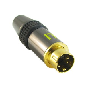 Wtyk miniDIN/SVHS 4-pinowy metalowy digital - z demontażu