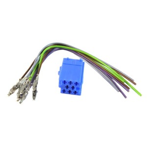 Złącze samochodowe miniISO (niebieskie)