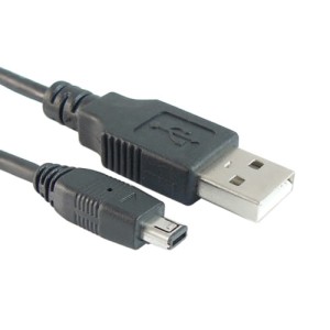 Przyłącze USB 2.0 wtyk A na wtyk miniUSB (do aparatów Philips/HP)