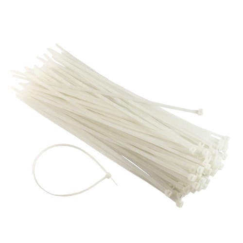 Opaska kablowa 370/3.6 biała - opakowanie 100 sztuk