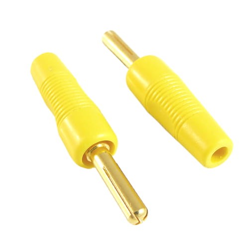 Wtyk banankowy na kabel skręcany złocony