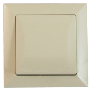 Wyłącznik podtynkowy pojedynczy beżowy OPAL