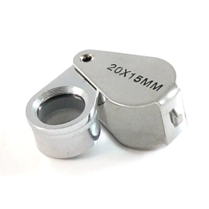 Lupa składana metalowa średnica 15mm powiększenie 20x