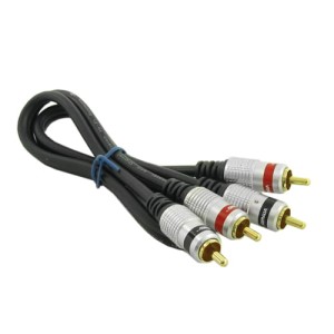 Przyłącze 2 wtyki RCA na 2 wtyki RCA DIGITAL złote 0.5m