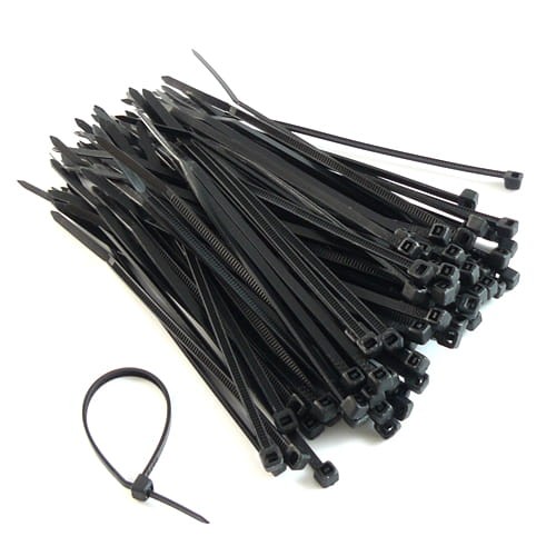 Opaska kablowa 160/2.5 czarna - opakowanie 100 sztuk