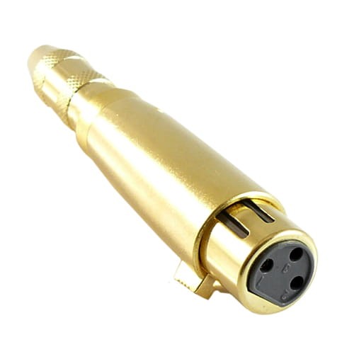 Adapter gniazdo mikrofonowe XLR 3pin na gniazdo Jack 6.3mm