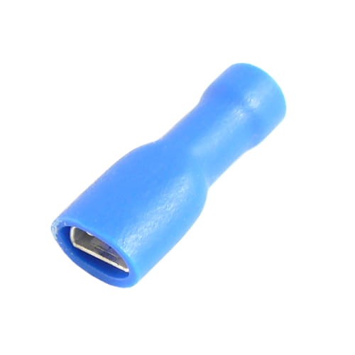 Konektor żeński 55400 4.7mm izolowany cały niebieski przekrój przewodu 1.5 - 2.5 mm2 - opakowanie 100 sztuk