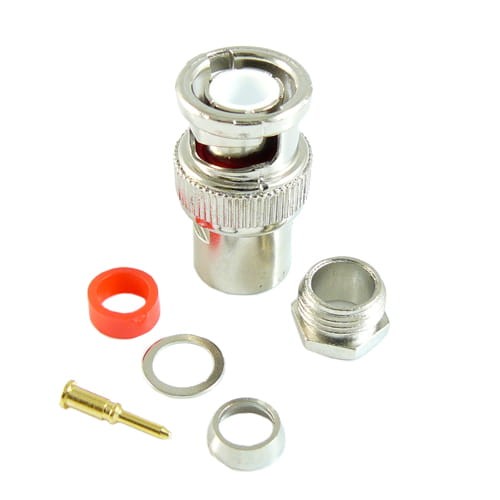 Wtyk BNC na kabel RG59 lutowany