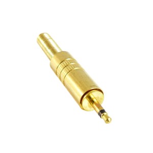 Wtyk Jack 3.5mm mono kątowy plastik