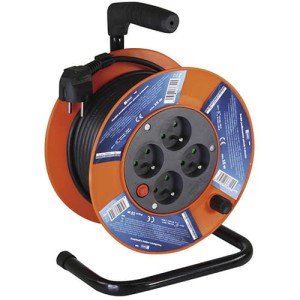 Przedłużacz na bębnie 15m - 4gniazda-z/u OMY3x1