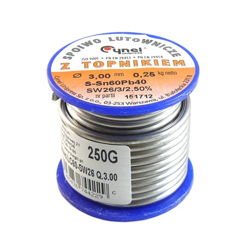 Spoiwo LC60-SW26 średnica 3.00mm 250g