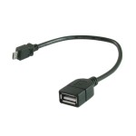 Przyłącze USB gniazdo A na wtyk mikro USB B 20cm