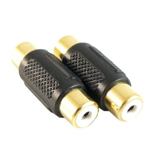 Gniazdo RCA (cinch) podwójne złocone