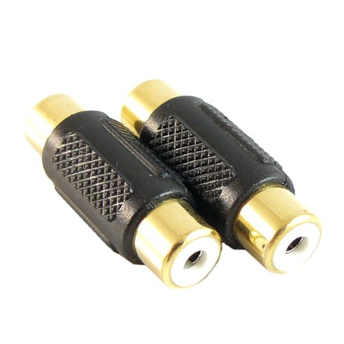 Gniazdo RCA cinch podwójne złocone